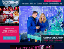 Tablet Screenshot of icebarorlando.com